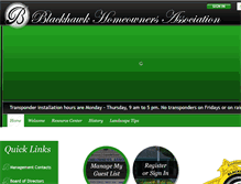 Tablet Screenshot of blackhawk-hoa.com